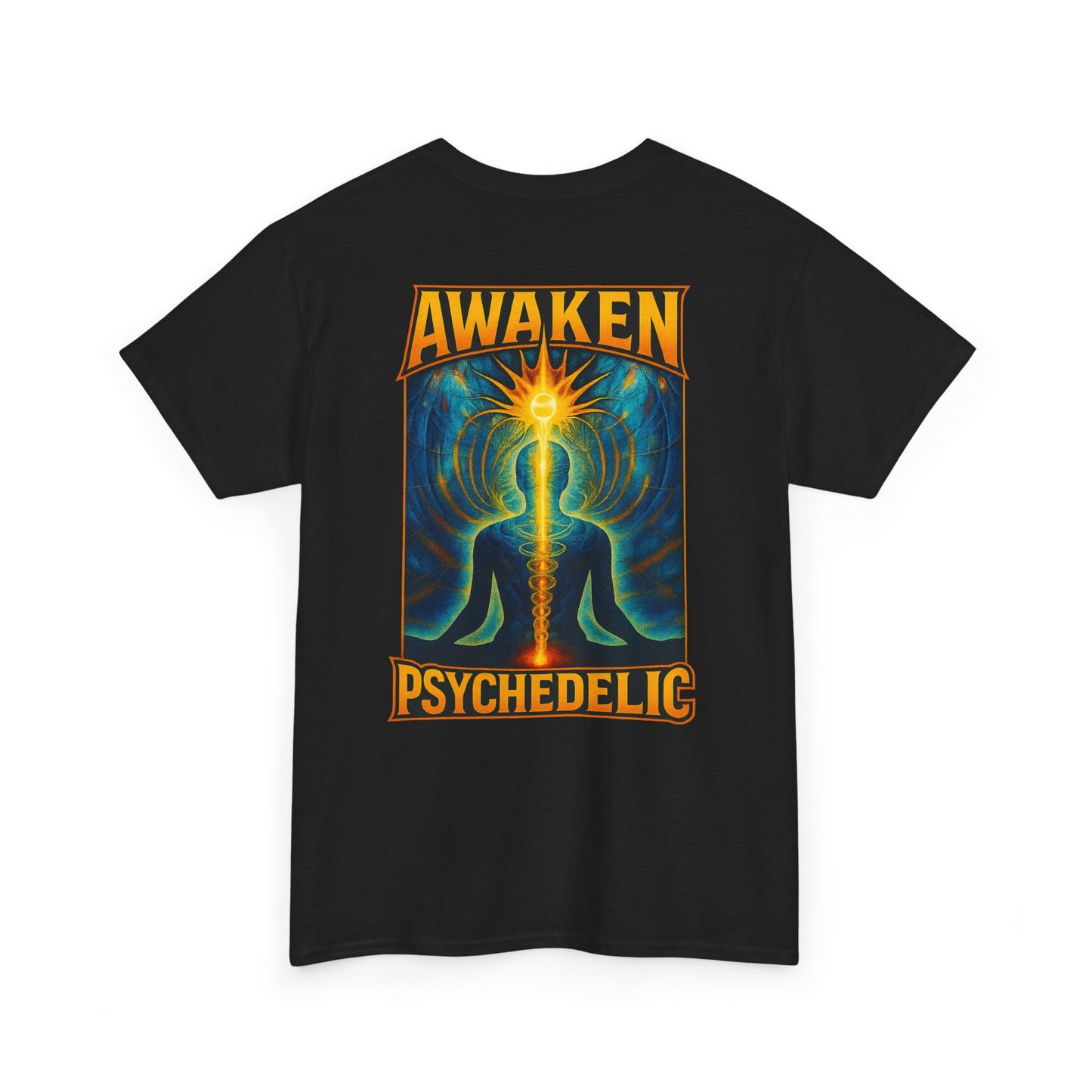 T-shirt Noir Awaken Psychedelic