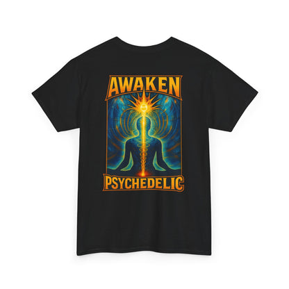 T-shirt Noir Awaken Psychedelic