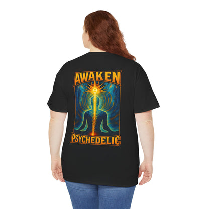 T-shirt Noir Awaken Psychedelic