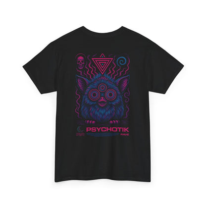 T-shirt Noir Psychédélique Rave