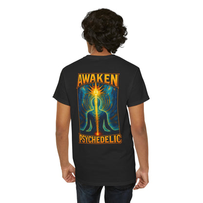 T-shirt Noir Awaken Psychedelic
